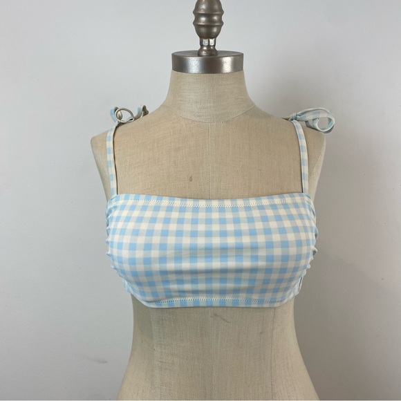 Kona Sol Other - Kina Sol Blue Gingham Bikini Top